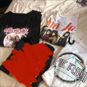 Vintage style Music bands/artists shirts